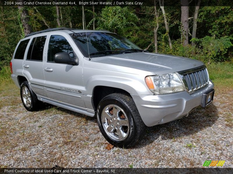 Bright Silver Metallic / Dark Slate Gray 2004 Jeep Grand Cherokee Overland 4x4