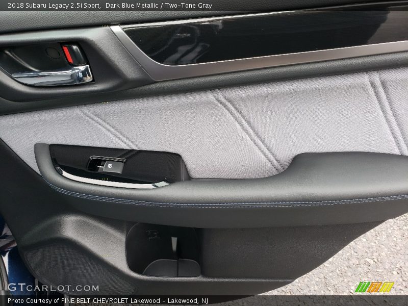 Dark Blue Metallic / Two-Tone Gray 2018 Subaru Legacy 2.5i Sport