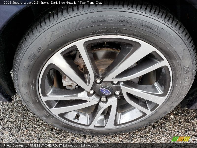 Dark Blue Metallic / Two-Tone Gray 2018 Subaru Legacy 2.5i Sport