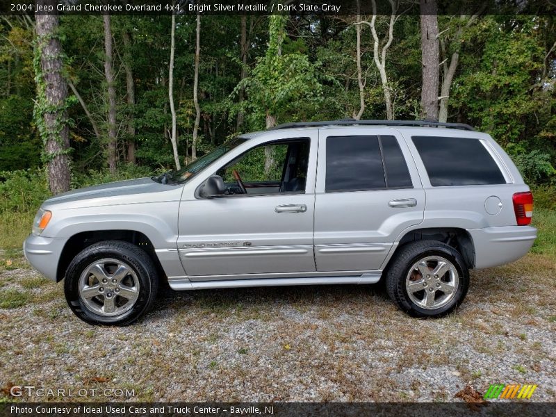 Bright Silver Metallic / Dark Slate Gray 2004 Jeep Grand Cherokee Overland 4x4