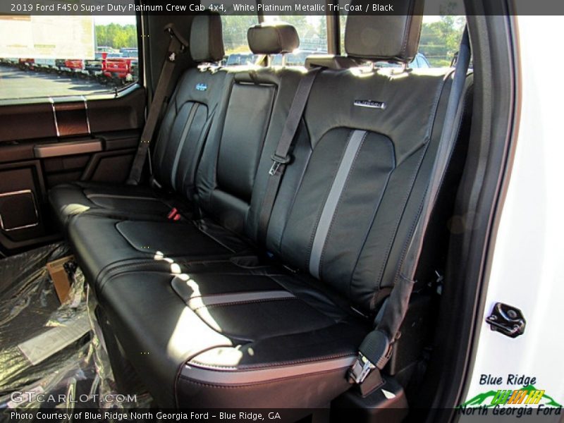 White Platinum Metallic Tri-Coat / Black 2019 Ford F450 Super Duty Platinum Crew Cab 4x4
