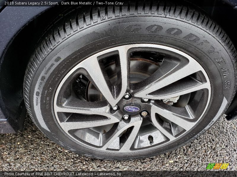 Dark Blue Metallic / Two-Tone Gray 2018 Subaru Legacy 2.5i Sport