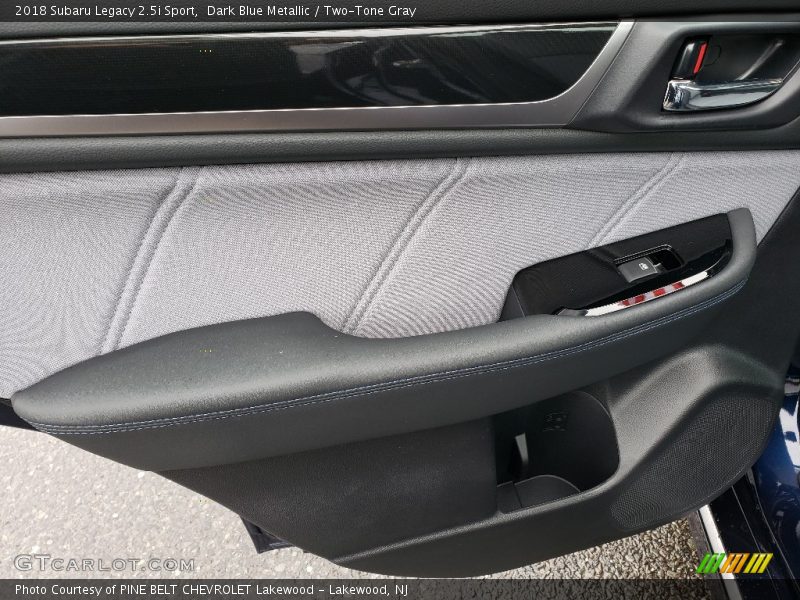 Dark Blue Metallic / Two-Tone Gray 2018 Subaru Legacy 2.5i Sport