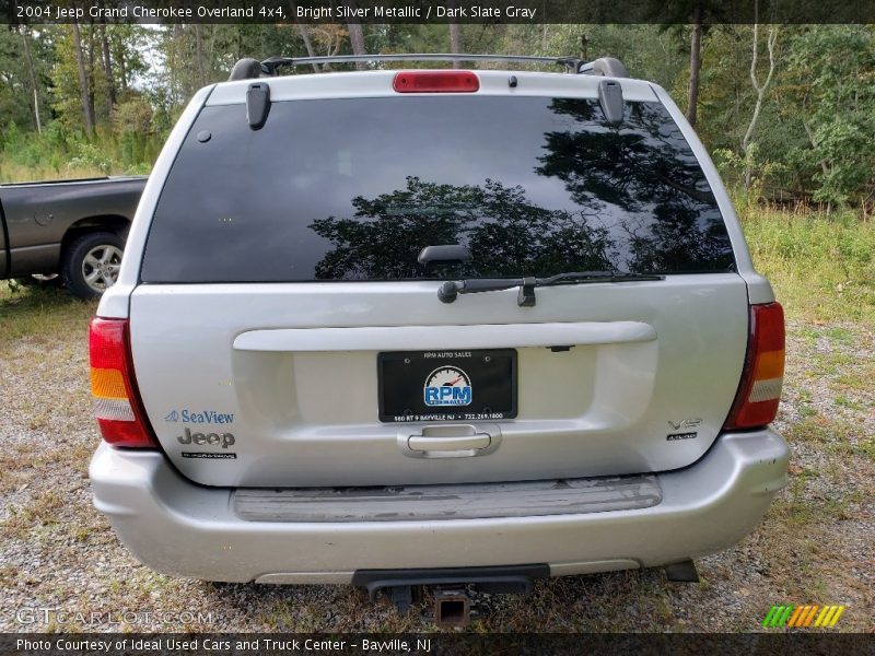 Bright Silver Metallic / Dark Slate Gray 2004 Jeep Grand Cherokee Overland 4x4