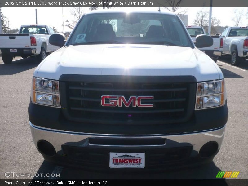 Summit White / Dark Titanium 2009 GMC Sierra 1500 Work Truck Crew Cab 4x4