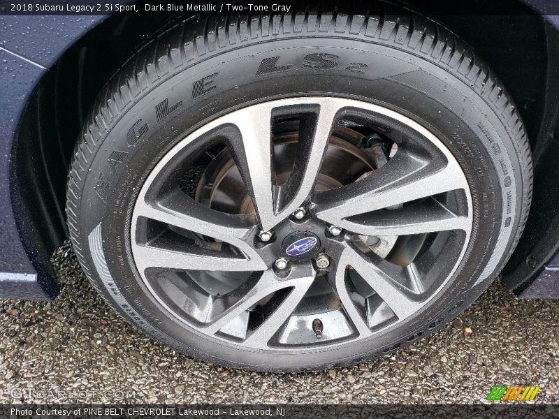 Dark Blue Metallic / Two-Tone Gray 2018 Subaru Legacy 2.5i Sport