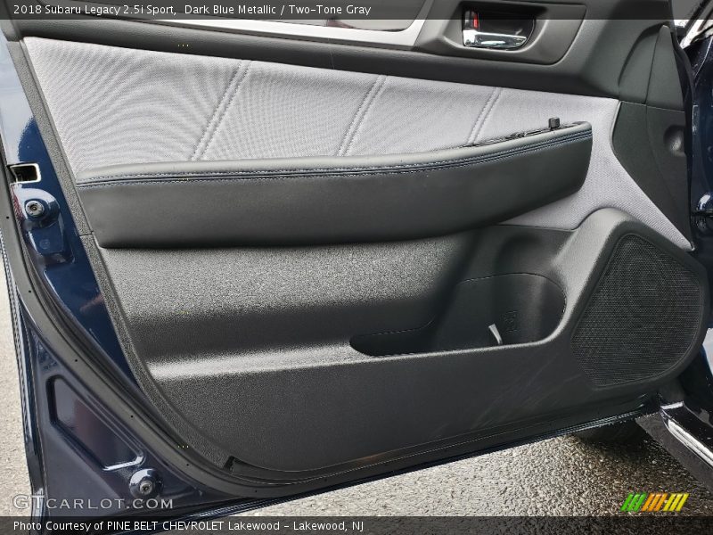 Dark Blue Metallic / Two-Tone Gray 2018 Subaru Legacy 2.5i Sport