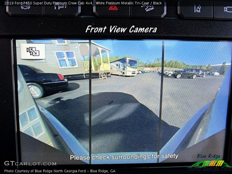 White Platinum Metallic Tri-Coat / Black 2019 Ford F450 Super Duty Platinum Crew Cab 4x4
