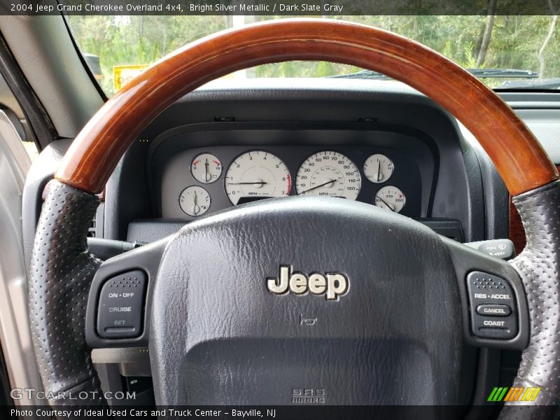 Bright Silver Metallic / Dark Slate Gray 2004 Jeep Grand Cherokee Overland 4x4