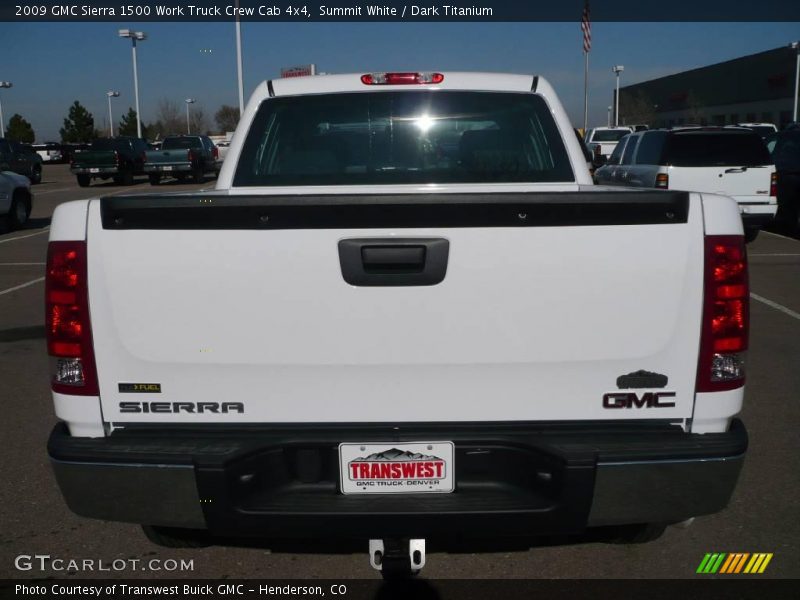 Summit White / Dark Titanium 2009 GMC Sierra 1500 Work Truck Crew Cab 4x4