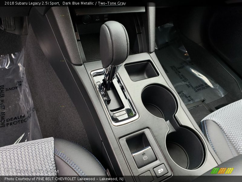 Dark Blue Metallic / Two-Tone Gray 2018 Subaru Legacy 2.5i Sport