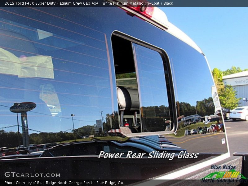 White Platinum Metallic Tri-Coat / Black 2019 Ford F450 Super Duty Platinum Crew Cab 4x4