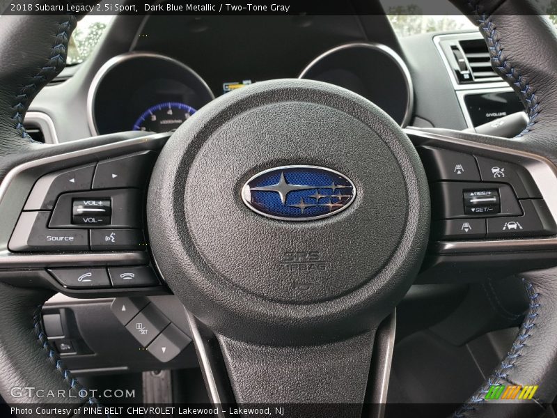 Dark Blue Metallic / Two-Tone Gray 2018 Subaru Legacy 2.5i Sport