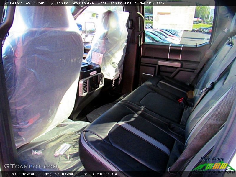 White Platinum Metallic Tri-Coat / Black 2019 Ford F450 Super Duty Platinum Crew Cab 4x4