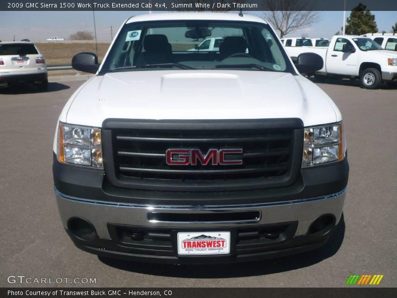 Summit White / Dark Titanium 2009 GMC Sierra 1500 Work Truck Extended Cab 4x4