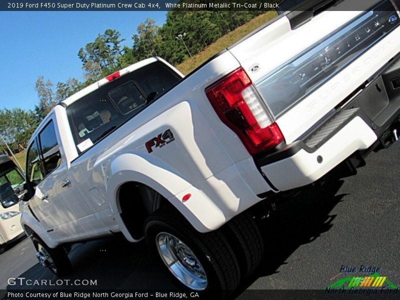 White Platinum Metallic Tri-Coat / Black 2019 Ford F450 Super Duty Platinum Crew Cab 4x4