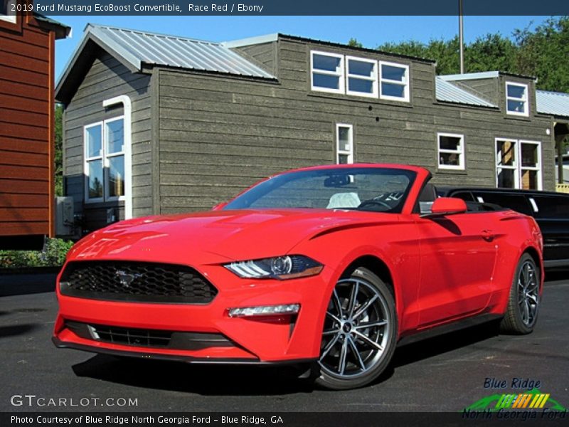 Race Red / Ebony 2019 Ford Mustang EcoBoost Convertible