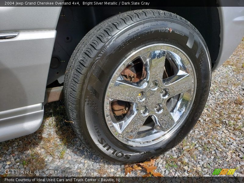 Bright Silver Metallic / Dark Slate Gray 2004 Jeep Grand Cherokee Overland 4x4