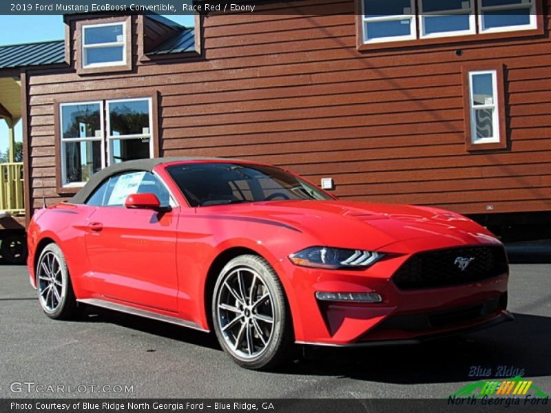 Race Red / Ebony 2019 Ford Mustang EcoBoost Convertible