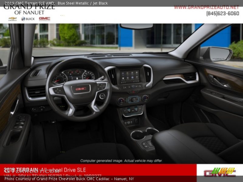Blue Steel Metallic / Jet Black 2019 GMC Terrain SLE AWD