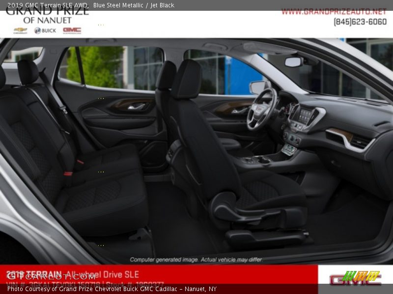 Blue Steel Metallic / Jet Black 2019 GMC Terrain SLE AWD