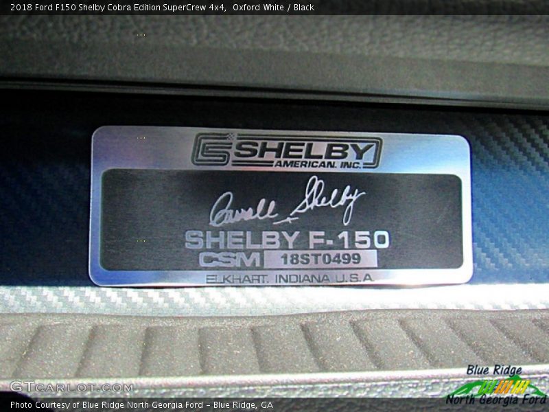 Oxford White / Black 2018 Ford F150 Shelby Cobra Edition SuperCrew 4x4