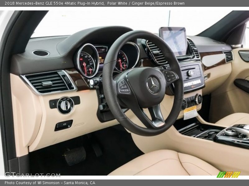 Polar White / Ginger Beige/Espresso Brown 2018 Mercedes-Benz GLE 550e 4Matic Plug-In Hybrid