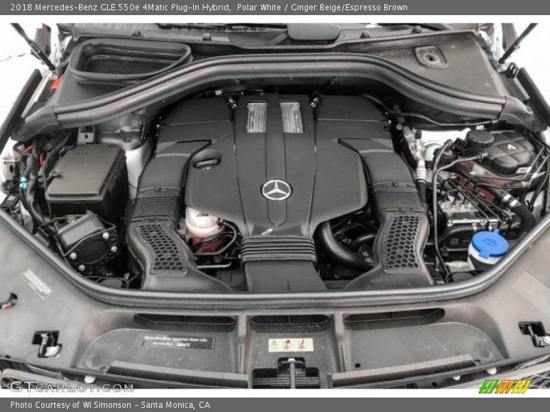 Polar White / Ginger Beige/Espresso Brown 2018 Mercedes-Benz GLE 550e 4Matic Plug-In Hybrid