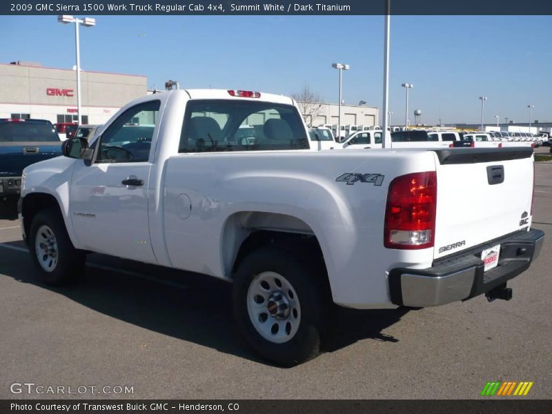 Summit White / Dark Titanium 2009 GMC Sierra 1500 Work Truck Regular Cab 4x4