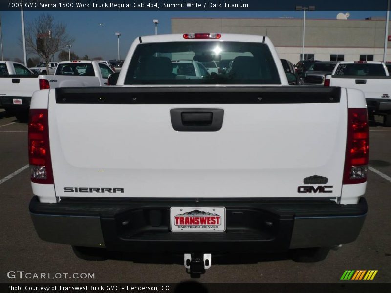 Summit White / Dark Titanium 2009 GMC Sierra 1500 Work Truck Regular Cab 4x4