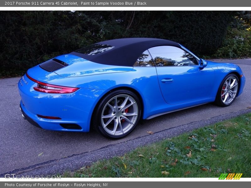 Paint to Sample Voodoo Blue / Black 2017 Porsche 911 Carrera 4S Cabriolet