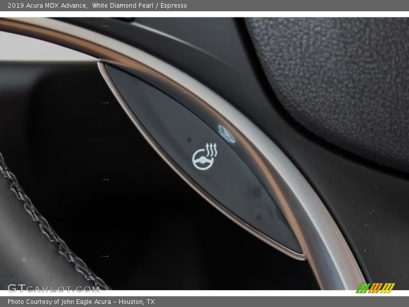 White Diamond Pearl / Espresso 2019 Acura MDX Advance