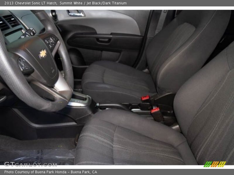 Summit White / Jet Black/Dark Titanium 2013 Chevrolet Sonic LT Hatch