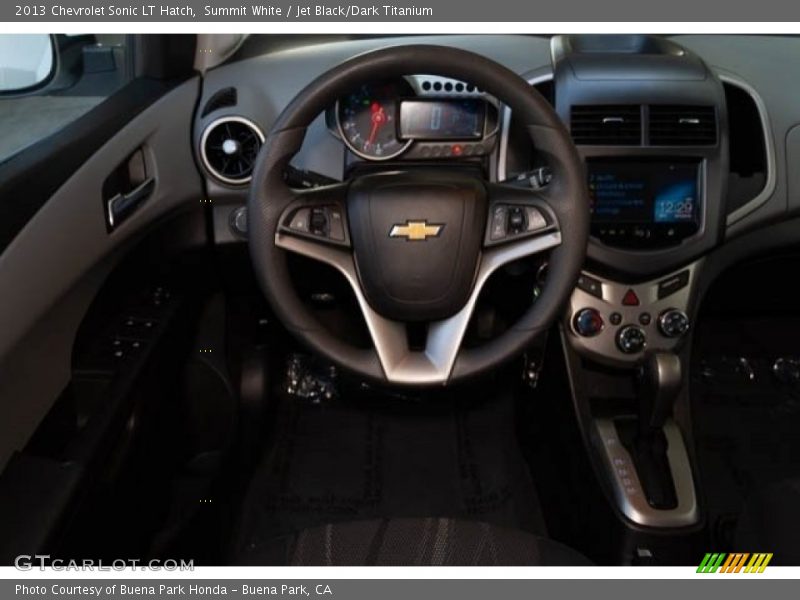 Summit White / Jet Black/Dark Titanium 2013 Chevrolet Sonic LT Hatch