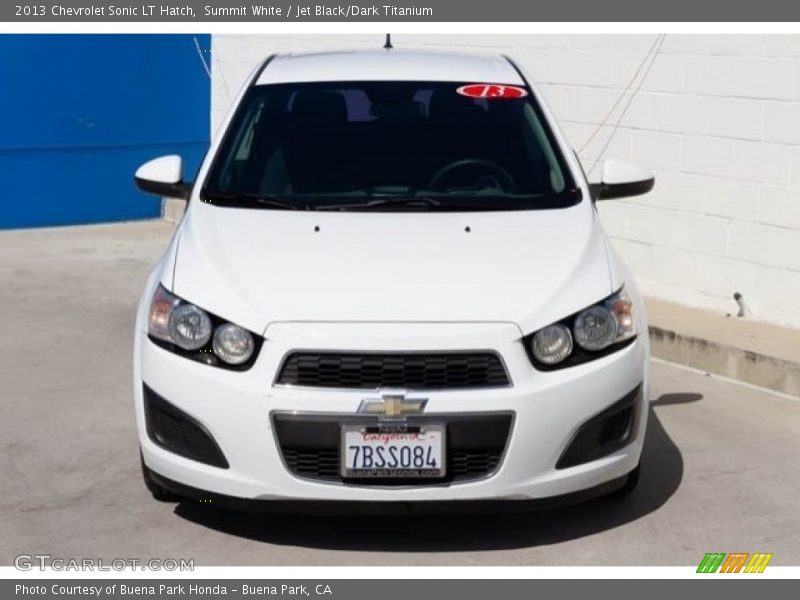 Summit White / Jet Black/Dark Titanium 2013 Chevrolet Sonic LT Hatch