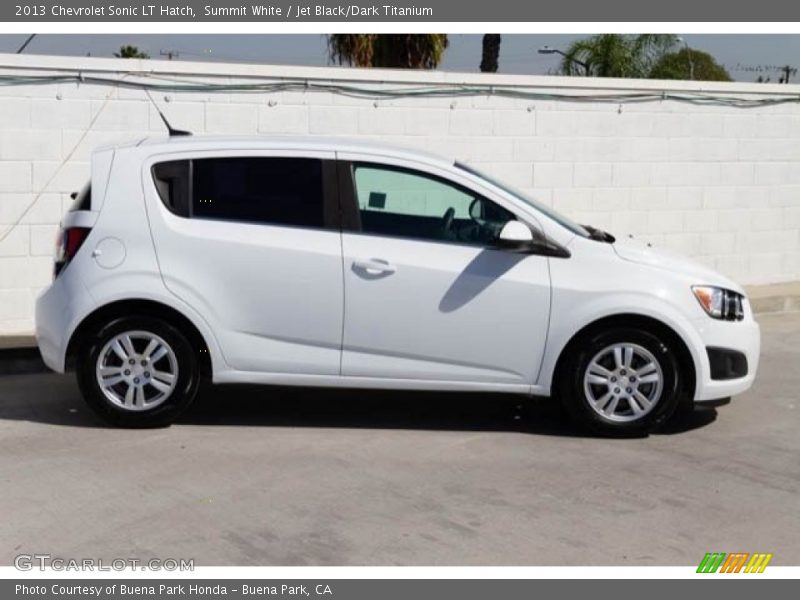 Summit White / Jet Black/Dark Titanium 2013 Chevrolet Sonic LT Hatch