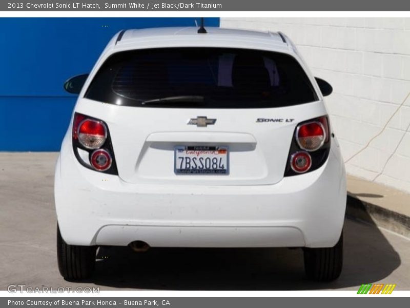 Summit White / Jet Black/Dark Titanium 2013 Chevrolet Sonic LT Hatch