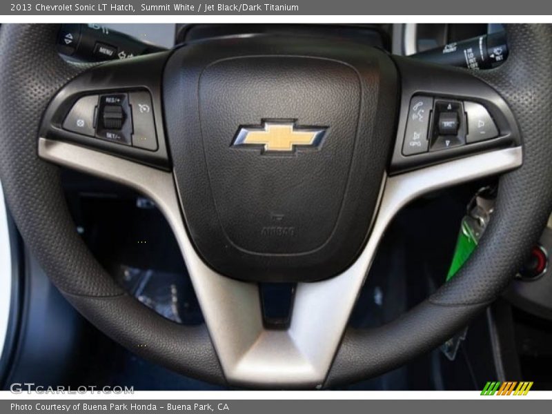 Summit White / Jet Black/Dark Titanium 2013 Chevrolet Sonic LT Hatch