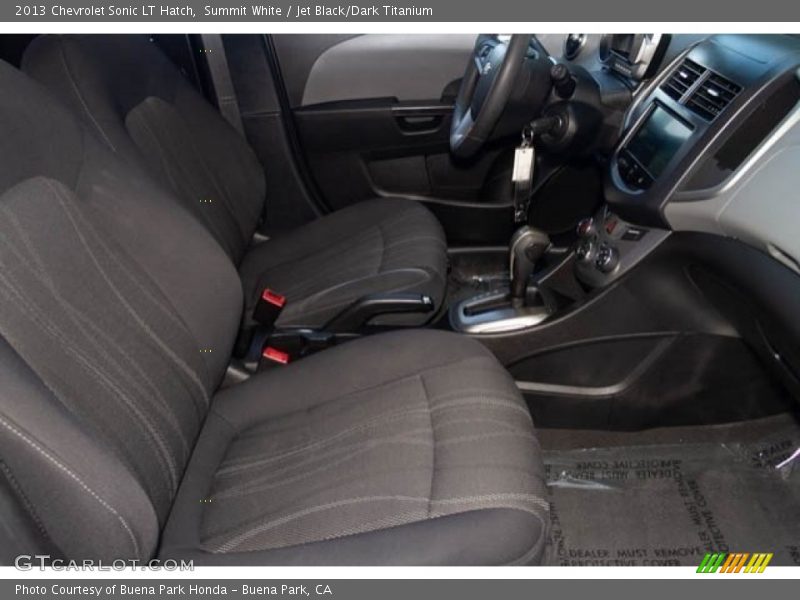 Summit White / Jet Black/Dark Titanium 2013 Chevrolet Sonic LT Hatch