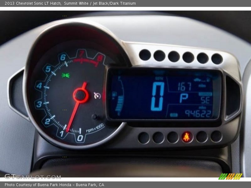 Summit White / Jet Black/Dark Titanium 2013 Chevrolet Sonic LT Hatch