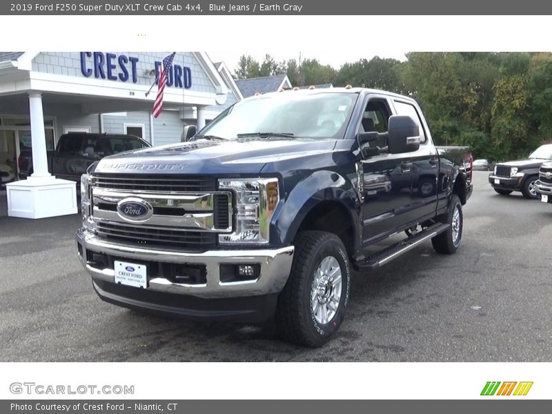 Blue Jeans / Earth Gray 2019 Ford F250 Super Duty XLT Crew Cab 4x4