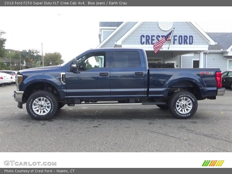 Blue Jeans / Earth Gray 2019 Ford F250 Super Duty XLT Crew Cab 4x4