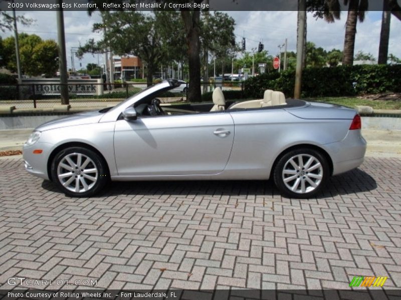 Reflex Silver Metallic / Cornsilk Beige 2009 Volkswagen Eos Komfort
