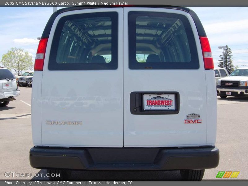 Summit White / Medium Pewter 2009 GMC Savana Van 3500 Cargo