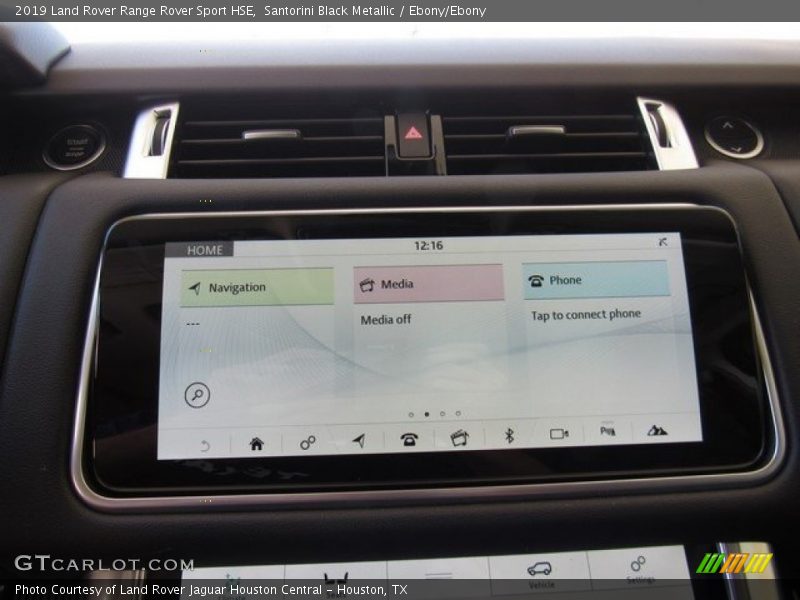 Santorini Black Metallic / Ebony/Ebony 2019 Land Rover Range Rover Sport HSE