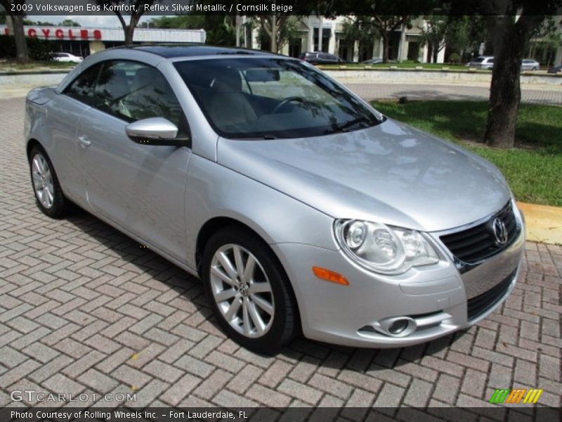Reflex Silver Metallic / Cornsilk Beige 2009 Volkswagen Eos Komfort