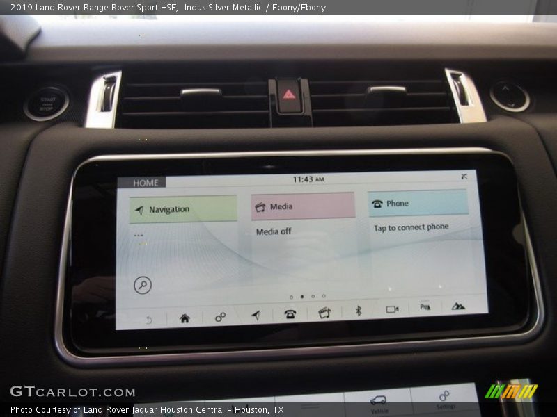 Indus Silver Metallic / Ebony/Ebony 2019 Land Rover Range Rover Sport HSE