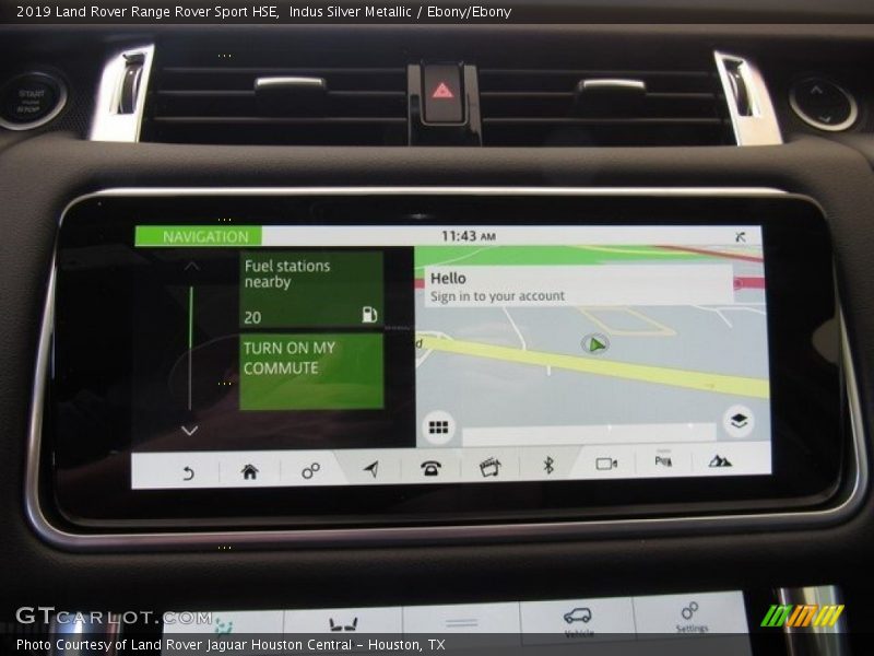 Indus Silver Metallic / Ebony/Ebony 2019 Land Rover Range Rover Sport HSE