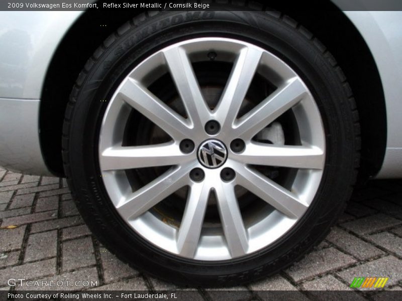 Reflex Silver Metallic / Cornsilk Beige 2009 Volkswagen Eos Komfort