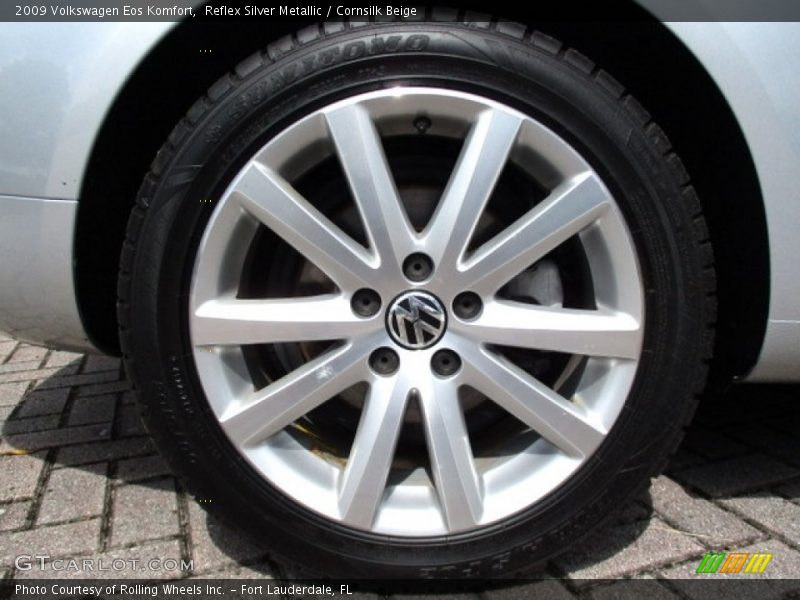 Reflex Silver Metallic / Cornsilk Beige 2009 Volkswagen Eos Komfort